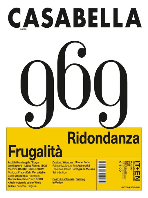 Title details for Casabella by Mondadori Media S.p.A., S.L.L. - Available